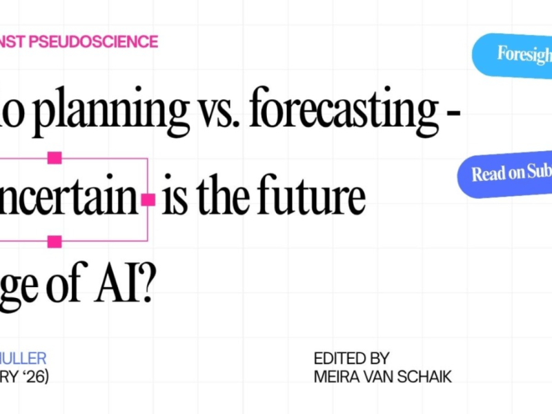 Scenario planning versus forecasting – how uncertain is the future in the age of&nbsp;AI?